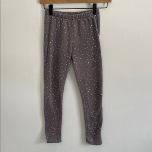 Gymboree Polka Dot Fleece Lined Leggings Size Large (10/12)